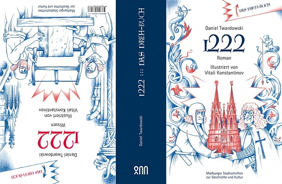 Die Stadtschrift  "1222 - Das Dreh-Buch" zum 800. Stadtgeburtstag ist ab 21. Januar erhältlich und kann bereits vorbestellt werden. © Universitätsstadt Marburg