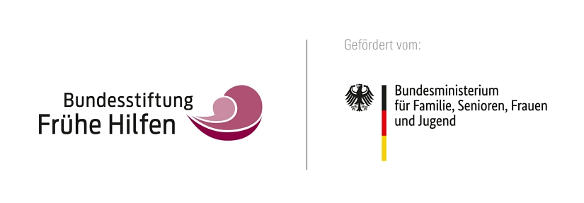 Logos von Bundesstiftung Frühe Hilfen und BMFSFJ © Universitätsstadt Marburg