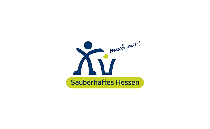 Das Bild zeigt das offizielle Logo der Umweltkampagne "Sauberhaftes Hessen" © DBM
